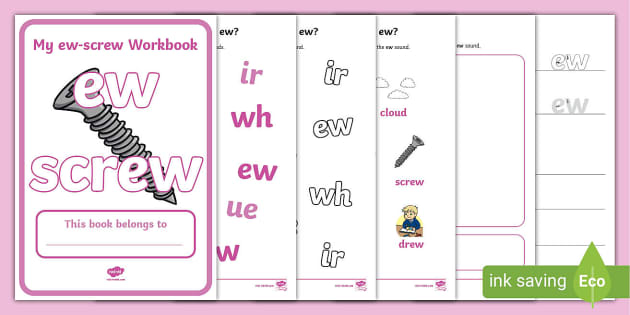 Phase Ew Screw Grapheme Workbook Teacher Made Twinkl