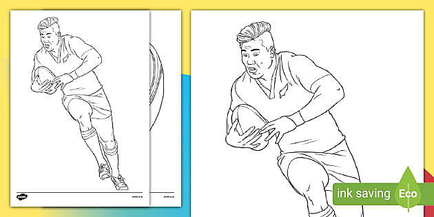 Rugby Colouring Sheets Profesor Hizo Twinkl