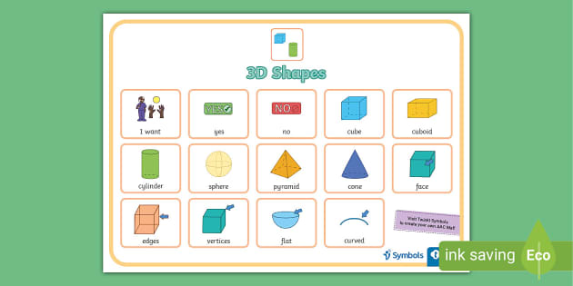 Twinkl Symbols D Shapes Aac Mat Teacher Made Twinkl