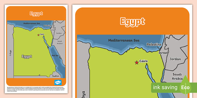 Ks Egypt Map Geography Africa Maps Teacher Made