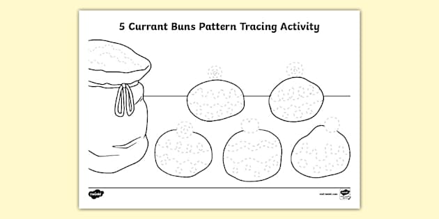 Currant Buns Pattern Tracing Activity Teacher Made