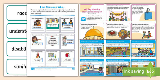 Valuing Diversity And Tolerance KS1 Activity Pack Twinkl