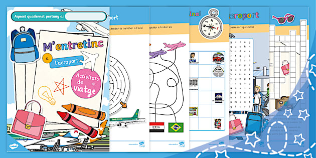 Quadernet d activitats M entretinc a l aeroport 5 a 7 anys Català