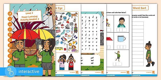 Interactive Home Learning Activity Booklet Level 2 Book 2