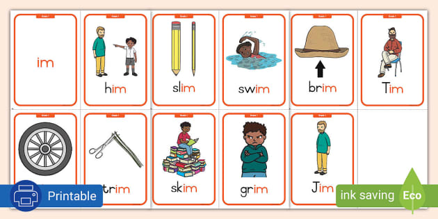 Grade 1 Phonics Im Flashcards L Enseignant A Fait