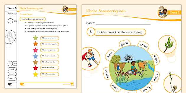 Graad Klanke Assessering Oei Teacher Made Twinkl