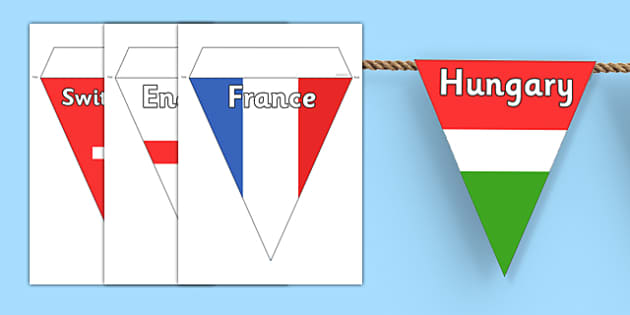 Euro Country Flag Bunting Euro Bunting Teacher Made