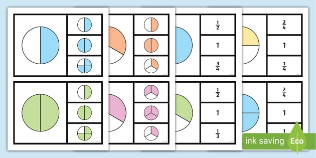 Fraction Clip Cards Lehrer Gemacht Twinkl