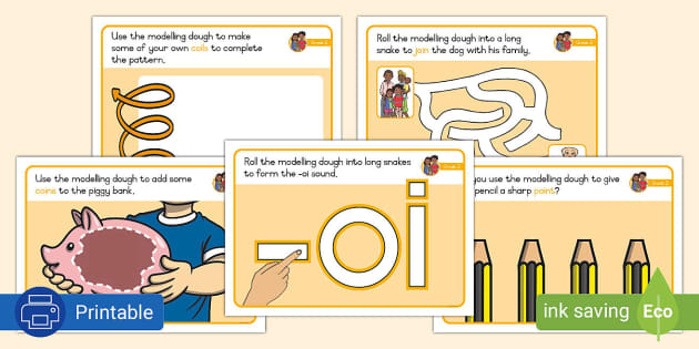 Grade 2 Phonics Oi Modelling Dough Playmats Teacher Made