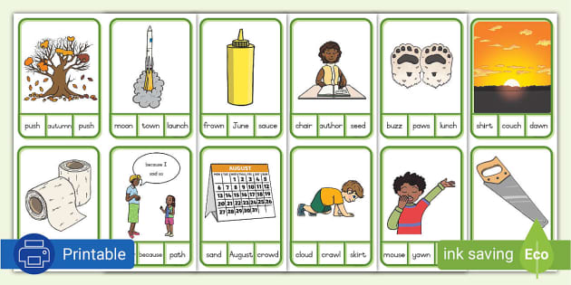 Grade Phonics Au And Aw Sound Peg Card Activity Twinkl