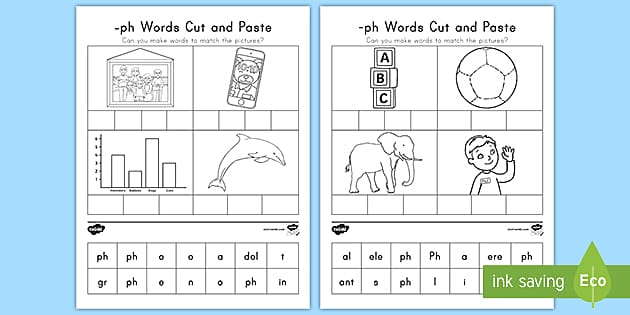 Ph Digraphs Cut And Paste Activity Professor Feito