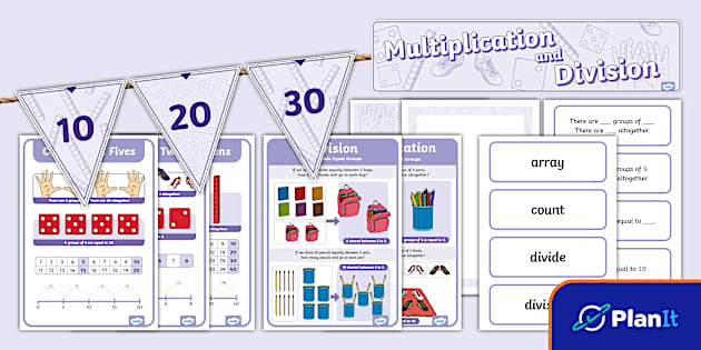 Y1 Multiplication And Division Display Pack Teacher Made