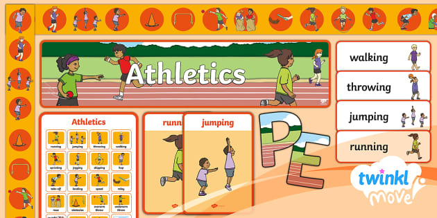 Twinkl Move PE KS1 Athletics Display Pack Twinkl