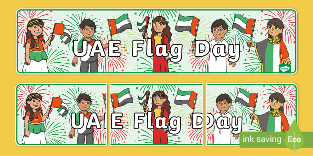 Display Banner Uae Flag Day Teacher Made Twinkl