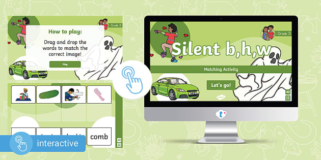 Grade 3 Phonics Silent B H W Interactive Go Game