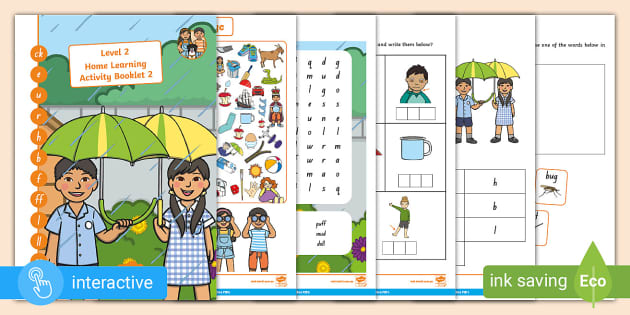 Interactive Home Learning Activity Booklet Level Book