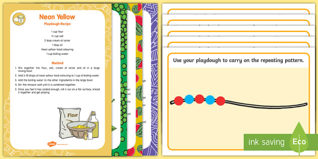 Patterns Modelling Dough Recipe And Mat Pack Teacher Made