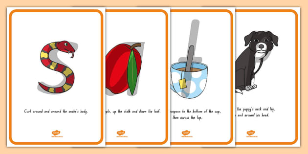 Phonics Level And Mnemonic Posters With Formation Rhymes