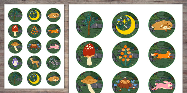 Enchanted Forest Cupcake Toppers Twinkl Party Twinkl