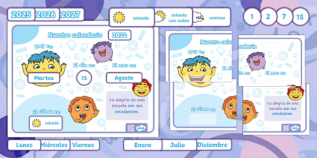 Regreso A Clases Calendario Hecho Por Educadores