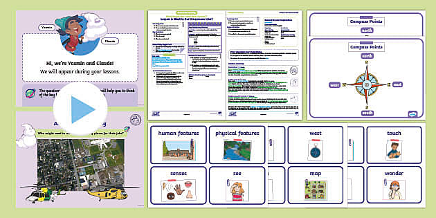 Geo Wonderers Ks Around Our Locality Lesson Pack