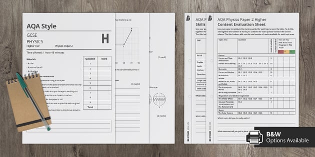 AQA GCSE Physics Paper 2 Higher Physics Beyond Twinkl