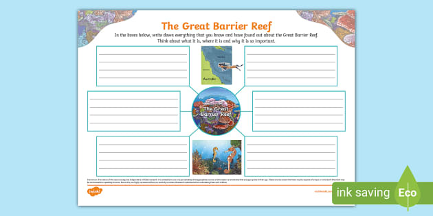 The Great Barrier Reef Mind Map Teacher Made Twinkl