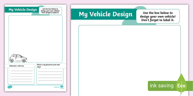 Design A Vehicle Activity Sheet Teacher Made Twinkl