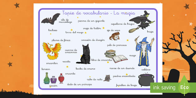 Tapiz De Vocabulario Magia Teacher Made Twinkl