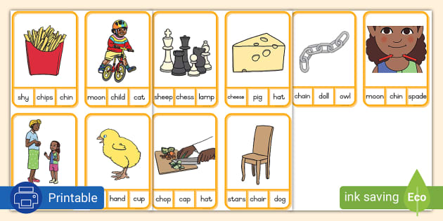 Grade Phonics Ch Sound Peg Card Activity Twinkl