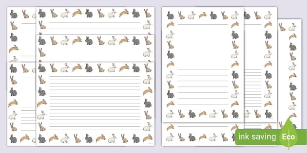 Rabbit Page Borders Hecho Por Educadores Twinkl