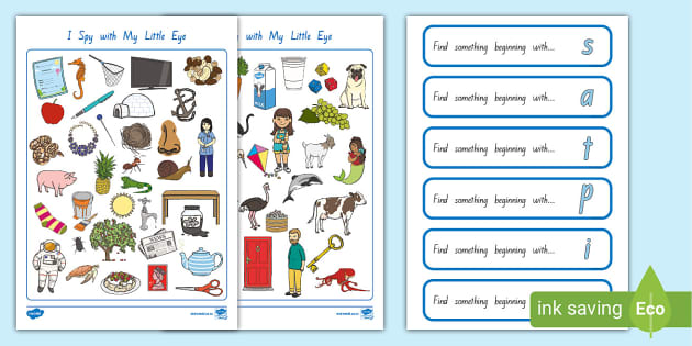 Initial Sounds I Spy Activity Pack Teacher Made Twinkl