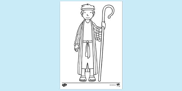 FREE Joseph Colouring Page Colouring Sheets Twinkl