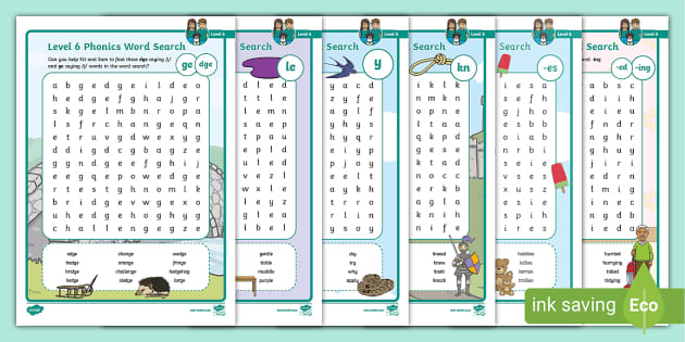 Phase 6 Phonics Word Search Pack KS1 Teacher Made