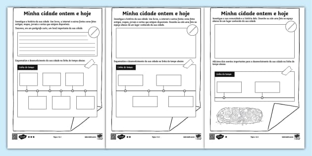 Atividade De Pesquisa Minha Cidade Hoje E Ontem Twinkl