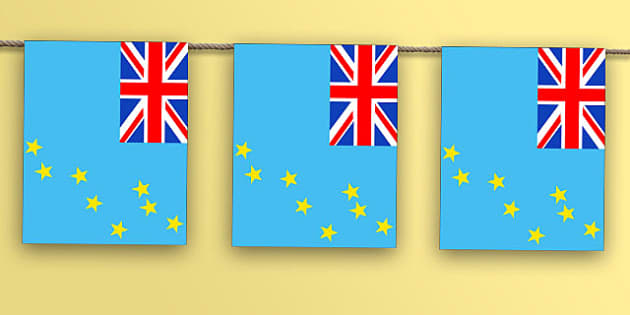 Tuvalu Flag Bunting Hecho Por Educadores Twinkl