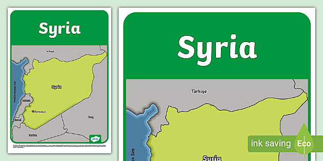 KS1 Syria Map Twinkl Geography Teacher Made Twinkl