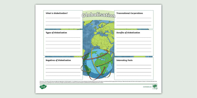 New Globalisation Fact File Template Lehrer Gemacht