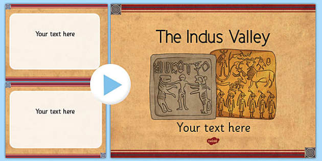 The Indus Valley Themed PowerPoint Template Lehrer Gemacht