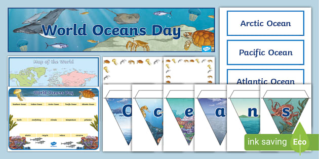 World Oceans Day Display Pack L Insegnante Ha Fatto