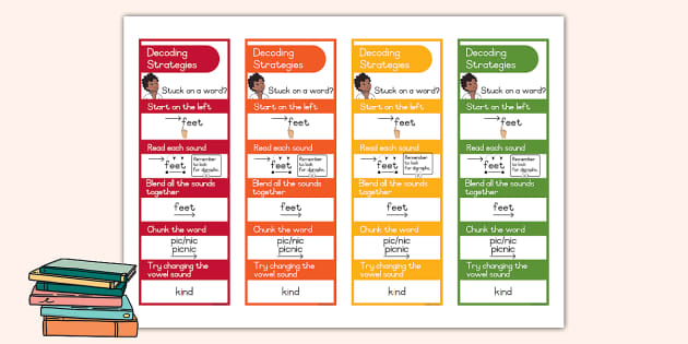 Decoding Strategies Bookmark Hecho Por Educadores Twinkl