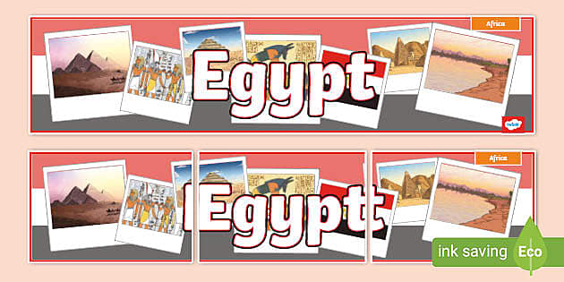 KS2 Egypt Banner Africa Geography KS2 Profesor Hizo