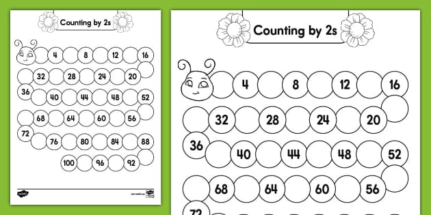 First Grade Skip Counting By S To Worksheet Twinkl