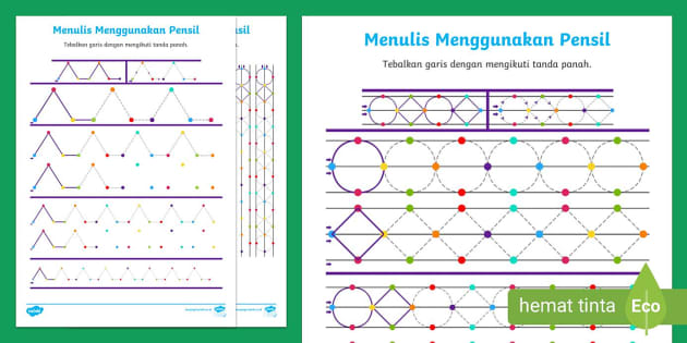 Latihan Menulis Menggunakan Pensil Hecho Por Educadores