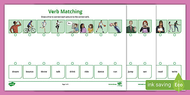 Older Learners Verb Matching Worksheet Professor Feito