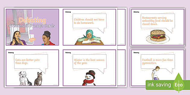 Debating Cards Printable Resource Twinkl Teacher Made