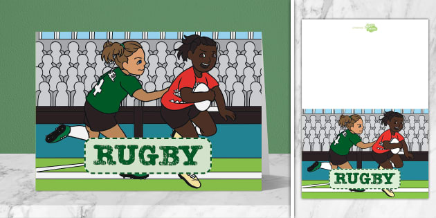 Rugby Themed Greetings Card Twinkl Party Lehrer Gemacht