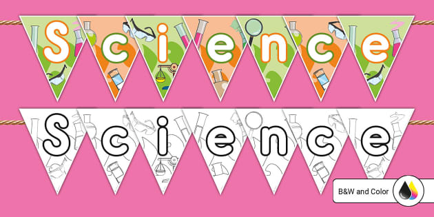 Science Bunting Hecho Por Educadores Twinkl