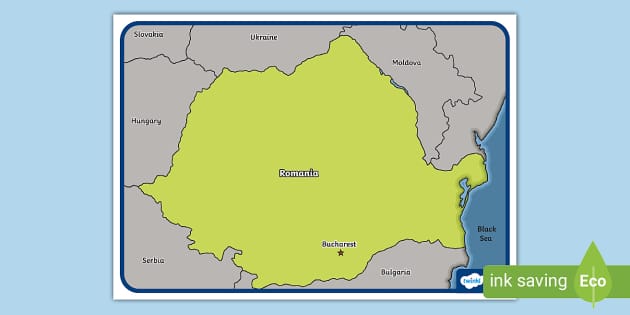 Map Of Romania Ks Twinkl Geography Teacher Made