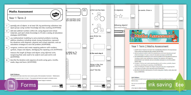 Year Term Maths Assessment Teacher Made Twinkl